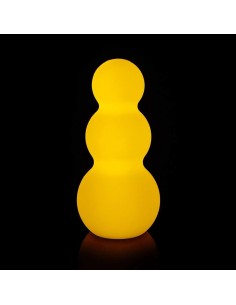 Беспроводной светильник Снеговик LED SNOWMAN многоцветный RGB с пультом ДУ и аккумулятором