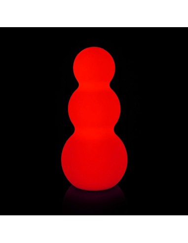 Беспроводной светильник Снеговик LED SNOWMAN многоцветный RGB с пультом ДУ и аккумулятором
