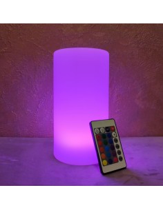 Настольная лампа Цилиндр LED CYLINDER 20 с разноцветной RGB подсветкой и пультом ДУ IP65 220V