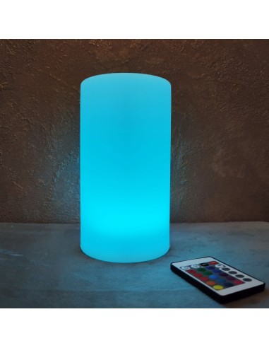 Настольная лампа Цилиндр LED CYLINDER 20 с разноцветной RGB подсветкой и пультом ДУ IP65 220V