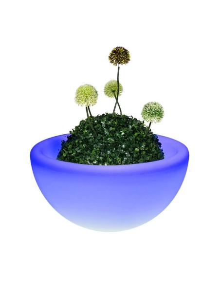 Кашпо с подсветкой Полусфера 50 см LED Garda RGB с аккумулятором Кашпо с подсветкой Полусфера 50 см LED Garda RGB с аккумулятором