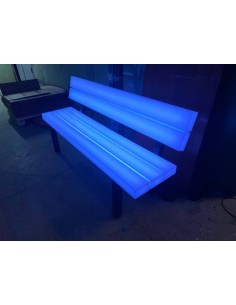 Cветящаяся уличная скамейка LED NIGHTWALK 55x180x88 см cо светодиодной подсветкой IP65 220V 2