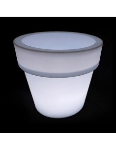 Светящийся вазон для цветов LED FLOWERPOT-2 c белой светодиодной подсветкой IP65 220V
