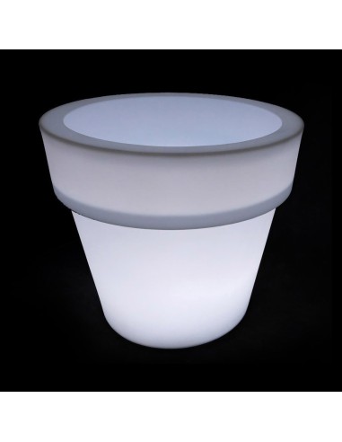Светящийся вазон для цветов LED FLOWERPOT-2 c белой светодиодной подсветкой IP65 220V