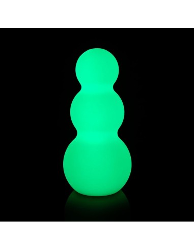 Беспроводной светильник Снеговик LED SNOWMAN многоцветный RGB с пультом ДУ и аккумулятором