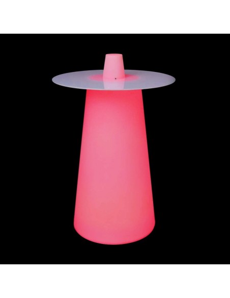 Светящийся барный стол с аккумулятором LED PLAY 110 cм. разноцветный RGB с пультом IP65 Светящийся барный стол с аккумулятором LED PLAY 110 cм. разноцветный RGB с пультом IP65