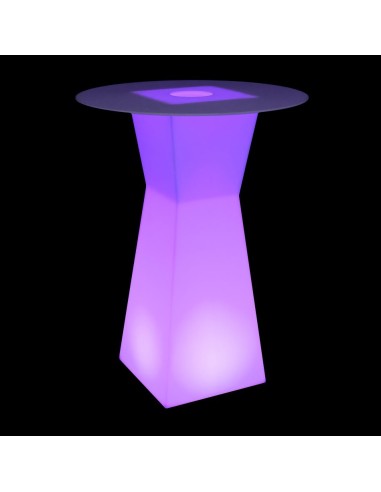 Светящийся барный стол LED PRISM A 110 cм. разноцветный RGB с пультом ДУ IP65 220V