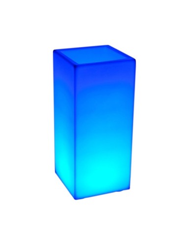 Светящееся цветочное кашпо с аккумулятором LED BORA-1 c разноцветной RGB подсветкой и пультом USB IP65