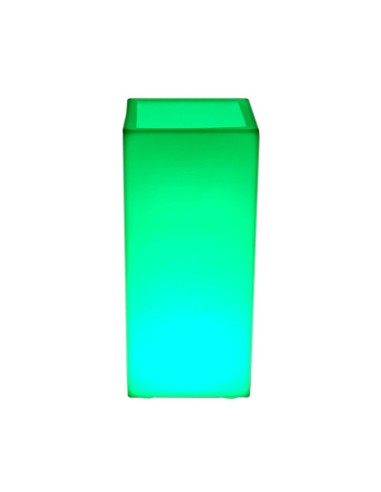 Светящееся цветочное кашпо с аккумулятором LED BORA-1 c разноцветной RGB подсветкой и пультом USB IP65