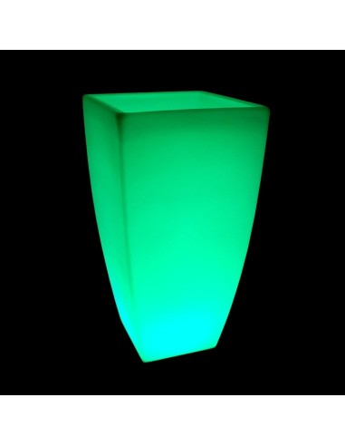 Светящееся цветочное кашпо с аккумулятором LED LINEA-3 c разноцветной RGB подсветкой и пультом USB IP65