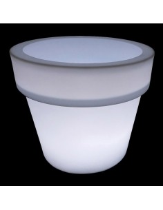 Светящийся вазон для цветов LED FLOWERPOT-1 c белой светодиодной подсветкой IP65 220V 2
