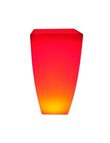 Светящееся цветочное кашпо с аккумулятором LED LINEA-2 c разноцветной RGB подсветкой и пультом USB IP65