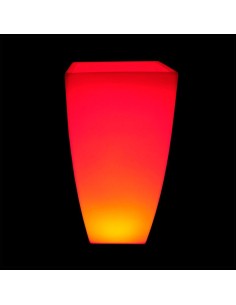 Светящееся цветочное кашпо с аккумулятором LED LINEA-2 c разноцветной RGB подсветкой и пультом USB IP65 2