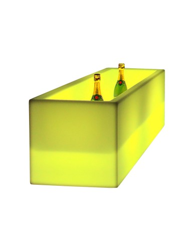 Светящееся кашпо для цветов LED TETRA-3 c разноцветной RGB подсветкой и пультом ДУ IP65 220V