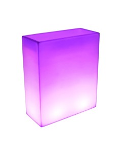 Светящееся цветочное кашпо с аккумулятором LED WALL-2 c разноцветной RGB подсветкой и пультом USB IP65