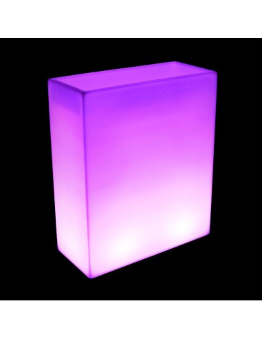 Светящееся кашпо для цветов LED WALL-2 c разноцветной RGB подсветкой и пультом ДУ IP65 220V