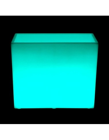 Светящееся цветочное кашпо с аккумулятором LED WALL-1 c разноцветной RGB подсветкой и пультом USB IP65