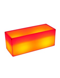 Светящееся цветочное кашпо с аккумулятором LED TETRA-1 c разноцветной RGB подсветкой и пультом USB IP65
