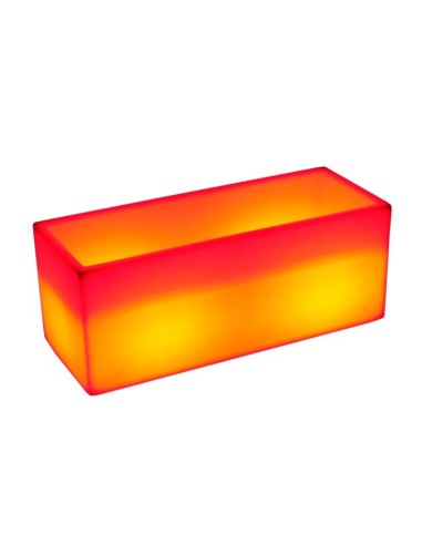 Светящееся цветочное кашпо с аккумулятором LED TETRA-1 c разноцветной RGB подсветкой и пультом USB IP65