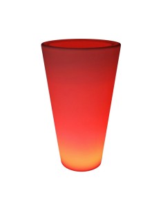 Светящееся кашпо для цветов LED TUBE-3 c разноцветной RGB подсветкой и пультом ДУ IP65 220V