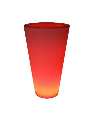 Светящееся кашпо для цветов LED TUBE-3 c разноцветной RGB подсветкой и пультом ДУ IP65 220V