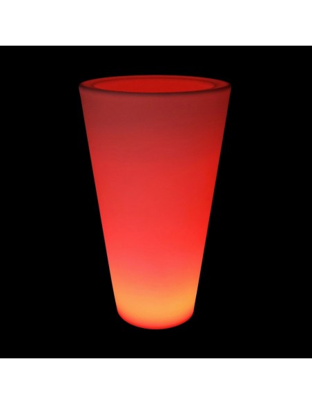 Светящееся кашпо для цветов LED TUBE-3 c разноцветной RGB подсветкой и пультом ДУ IP65 220V Светящееся кашпо для цветов LED TUBE-3 c разноцветной RGB подсветкой и пультом ДУ IP65 220V