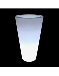 Светящееся кашпо для цветов LED TUBE-3 c белой светодиодной подсветкой IP65 220V 2