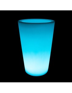 Светящееся кашпо для цветов LED TUBE-2 c разноцветной RGB подсветкой и пультом ДУ IP65 220V 2