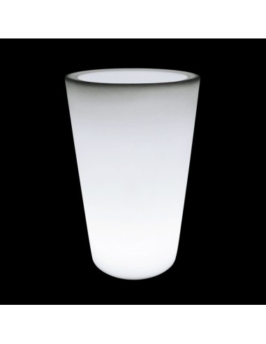 Светящееся кашпо для цветов LED TUBE-2 c белой светодиодной подсветкой IP65 220V