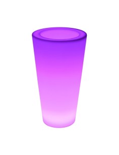 Светящееся кашпо для цветов LED TUBE-1 c разноцветной RGB подсветкой и пультом ДУ IP65 220V