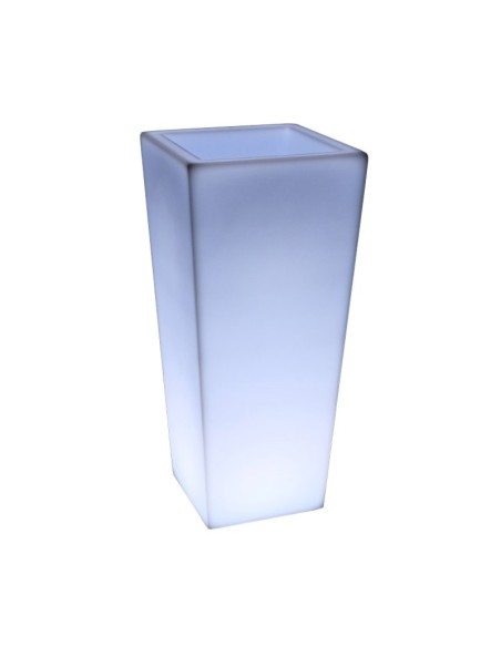 Светящееся кашпо для цветов LED QUADRUM-4 c белой светодиодной подсветкой IP65 220V Светящееся кашпо для цветов LED QUADRUM-4 c белой светодиодной подсветкой IP65 220V
