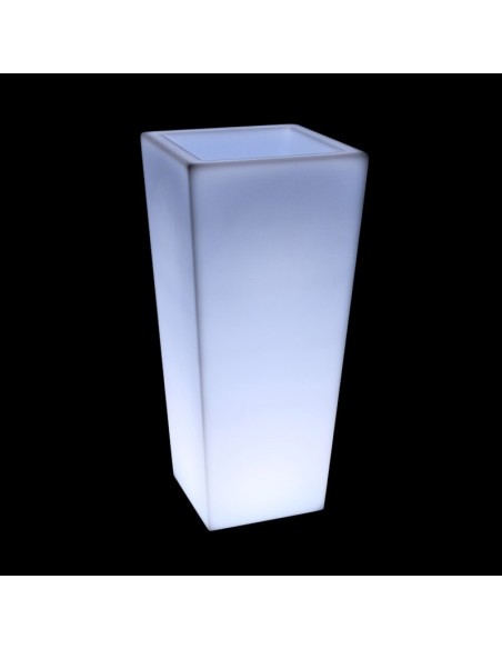 Светящееся кашпо для цветов LED QUADRUM-4 c белой светодиодной подсветкой IP65 220V Светящееся кашпо для цветов LED QUADRUM-4 c белой светодиодной подсветкой IP65 220V