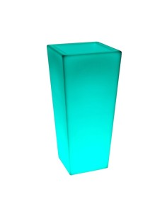 Светящееся кашпо для цветов LED QUADRUM-4 c разноцветной RGB подсветкой и пультом ДУ IP65 220V