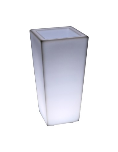 Светящееся кашпо для цветов LED QUADRUM-3 c белой светодиодной подсветкой IP65 220V