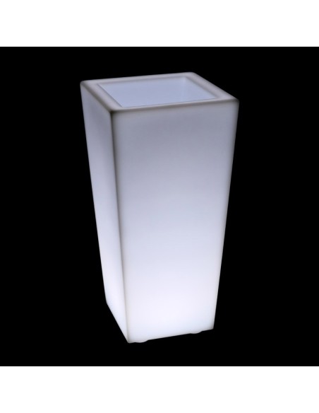 Светящееся кашпо для цветов LED QUADRUM-3 c белой светодиодной подсветкой IP65 220V Светящееся кашпо для цветов LED QUADRUM-3 c белой светодиодной подсветкой IP65 220V