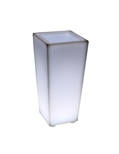 Светящееся кашпо для цветов LED QUADRUM-2 c белой светодиодной подсветкой IP65 220V