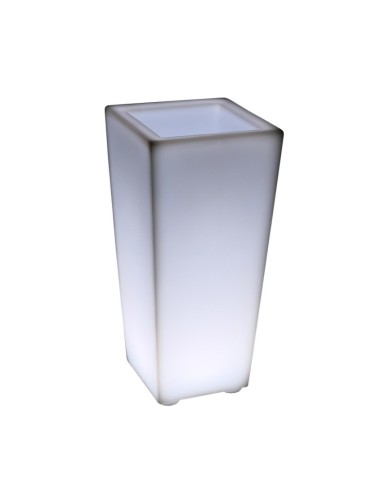 Светящееся кашпо для цветов LED QUADRUM-2 c белой светодиодной подсветкой IP65 220V