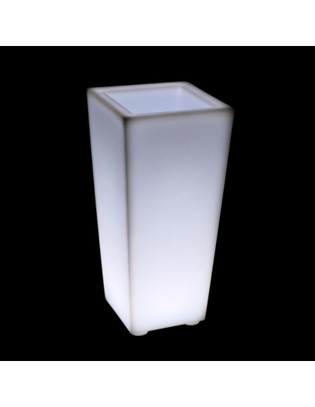 Светящееся кашпо для цветов LED QUADRUM-2 c белой светодиодной подсветкой IP65 220V Светящееся кашпо для цветов LED QUADRUM-2 c белой светодиодной подсветкой IP65 220V