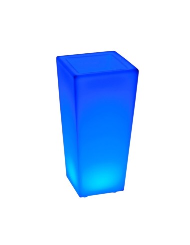 Светящееся кашпо для цветов LED QUADRUM-1 c разноцветной RGB подсветкой и пультом ДУ IP65 220V