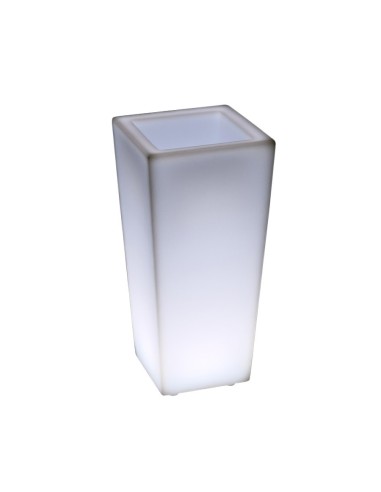Светящееся кашпо для цветов LED QUADRUM-1 c белой светодиодной подсветкой IP65 220V